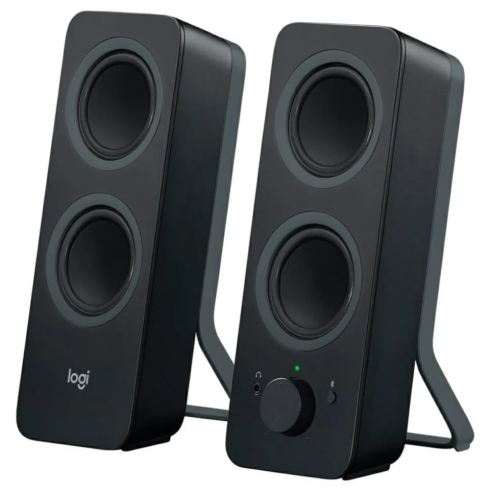 Logitech Z207 Bluetooth Computer Speakers, Black, Pack Of 2