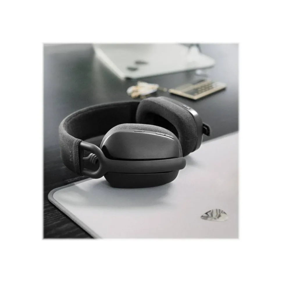 Logitech Zone Vibe 100 Lightweight Wireless Over-Ear Headphones, Graphite, 981-001256