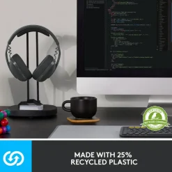Logitech Zone Vibe 100 Lightweight Wireless Over-Ear Headphones, Graphite, 981-001256