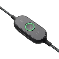 Logitech Zone Wired Noise Cancelling Headset, USB-C with USB-A adapter, graphite