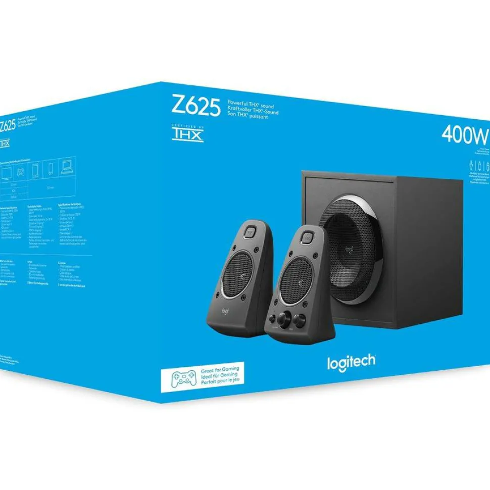 Logitech Z625 2.1 Speaker System - 200 W RMS - Black