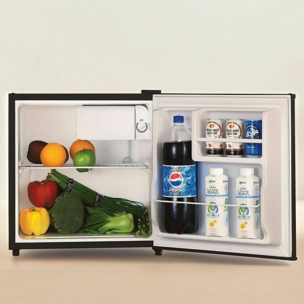 Lorell 1.6 Cu Ft Compact Refrigerator, Black