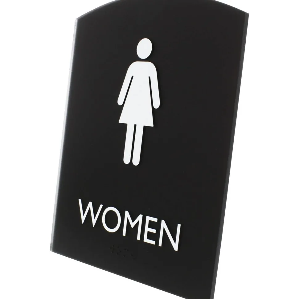 Lorell Arched Women's Restroom Sign