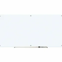 Lorell Glass Unframed Dry-Erase Whiteboard, 36" x 72", White