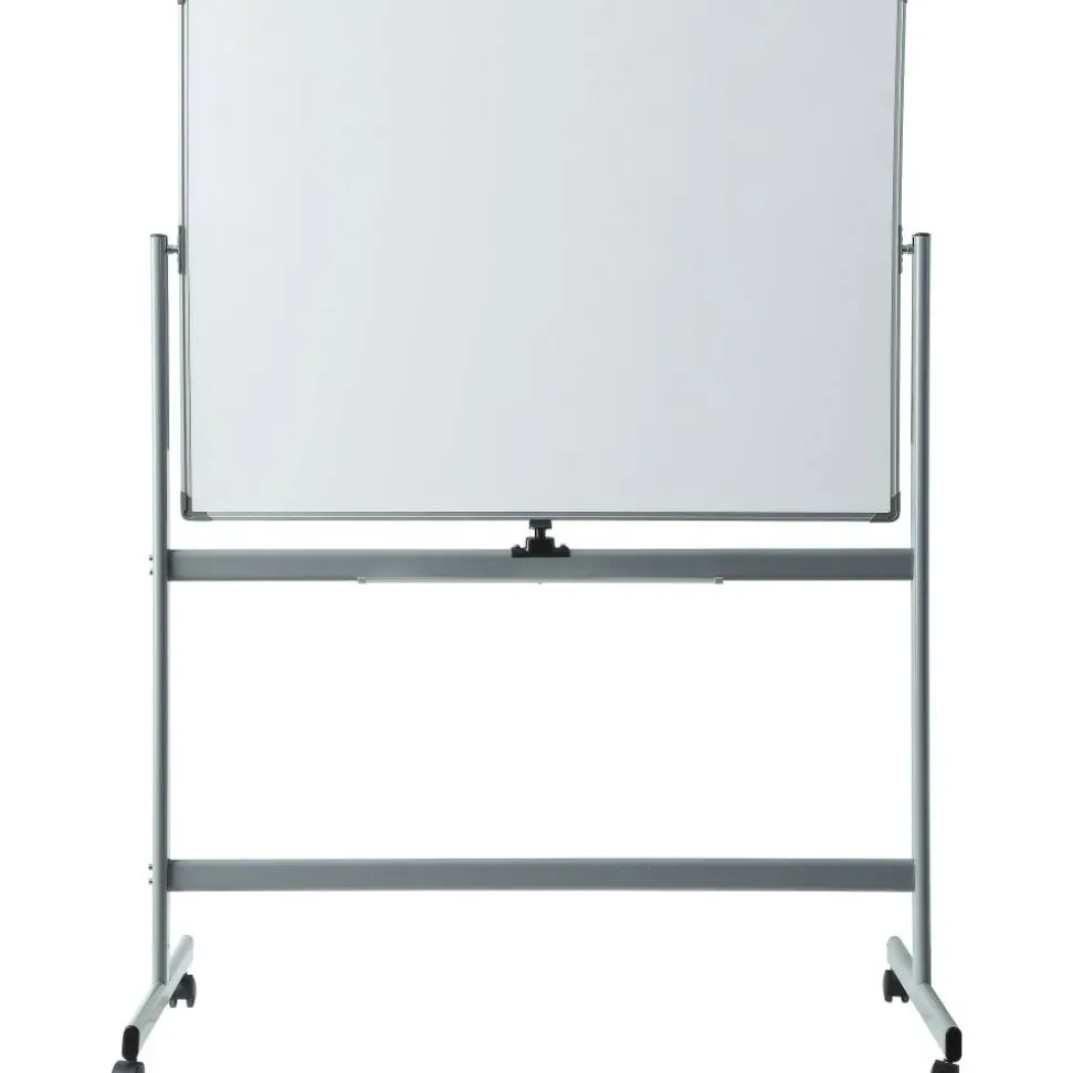 Lorell Magnetic Dry-Erase Whiteboard Easel, 48" x 72", Aluminum Frame With Silver Finish