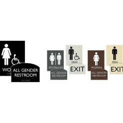 Lorell Unisex Restroom Sign