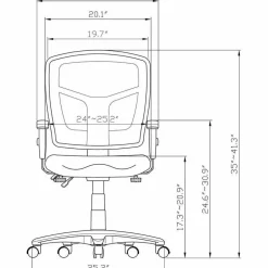 Lorell Accord Series Mid-Back Task Chair