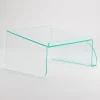 Lorell Acrylic Phone Stand, 11"W x 10"D x 5 1/2"H, Clear/Green Edge