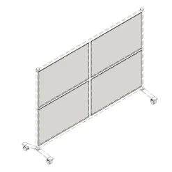 Lorell Adaptable Panel Dividers, 24