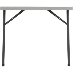 Lorell Banquet Folding Table, Square, 3'W, Platinum
