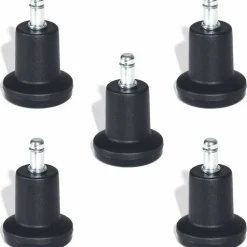 Lorell Bell Glides - Black - Metal, Nylon - 1 Set