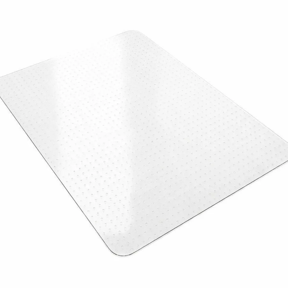 Lorell Big and Tall Polycarbonate Low Pile Studded Chair Mat, 36" x 48"