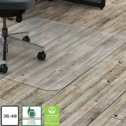 Lorell Big and Tall Polycarbonate Hard Floor Chair Mat, 46