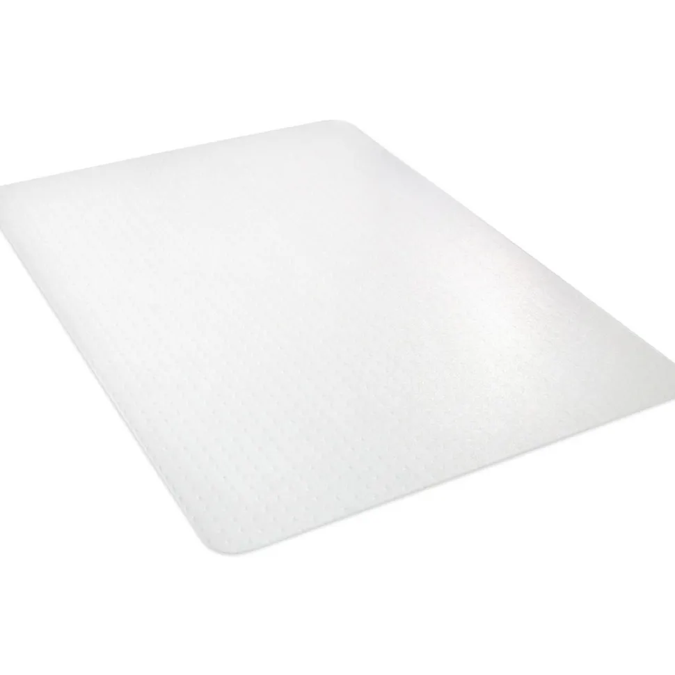 Lorell Big and Tall Polycarbonate Low Pile Studded Chair Mat, 45" x 53"