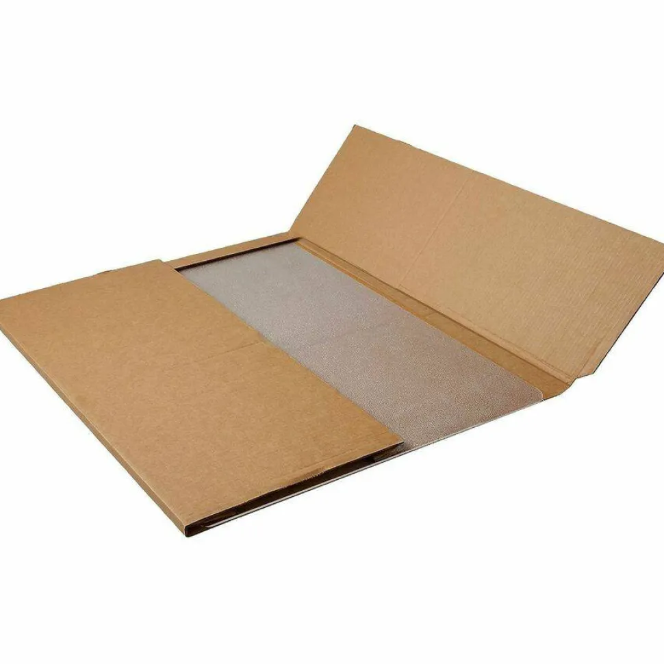 Lorell Big and Tall Polycarbonate Low Pile Studded Chair Mat, 46" x 60"