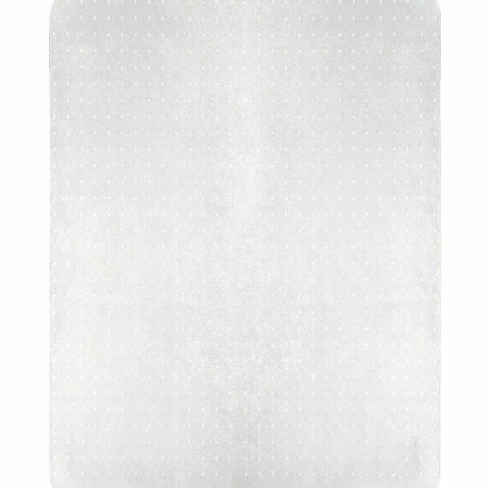 Lorell Big and Tall Polycarbonate Low Pile Studded Chair Mat, 46" x 60"