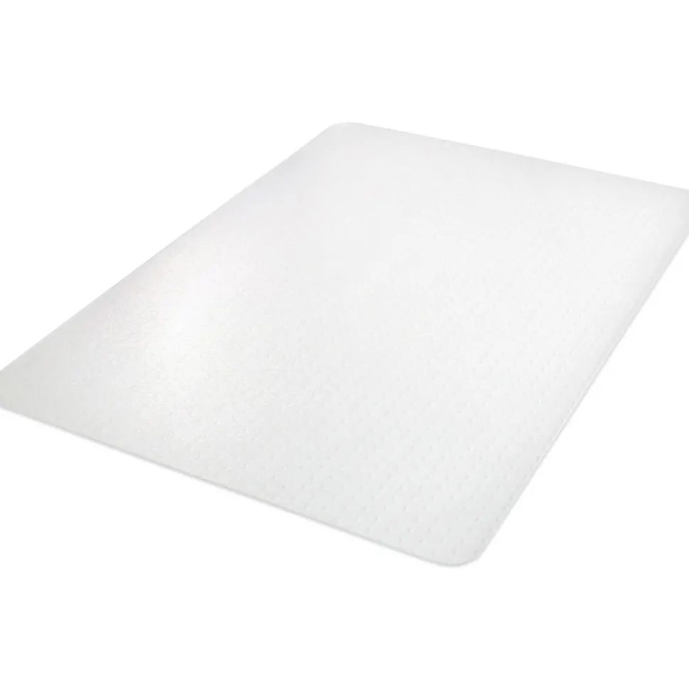 Lorell Big and Tall Polycarbonate Low Pile Studded Chair Mat, 46" x 60"