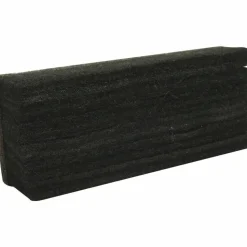 Lorell Chalkboard Erasers - Noiseless, Dustless - Black - Felt - 6 / Bundle