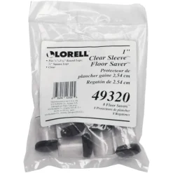 Lorell Clear Sleeve Hard Floor Protectors, Set Of 8