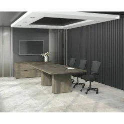 Lorell Conjure Executive High-Back Ergonomic Mesh Chair, Black