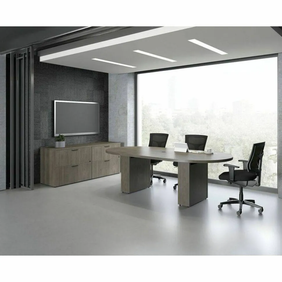 Lorell Conjure Executive High-Back Ergonomic Mesh Chair, Black
