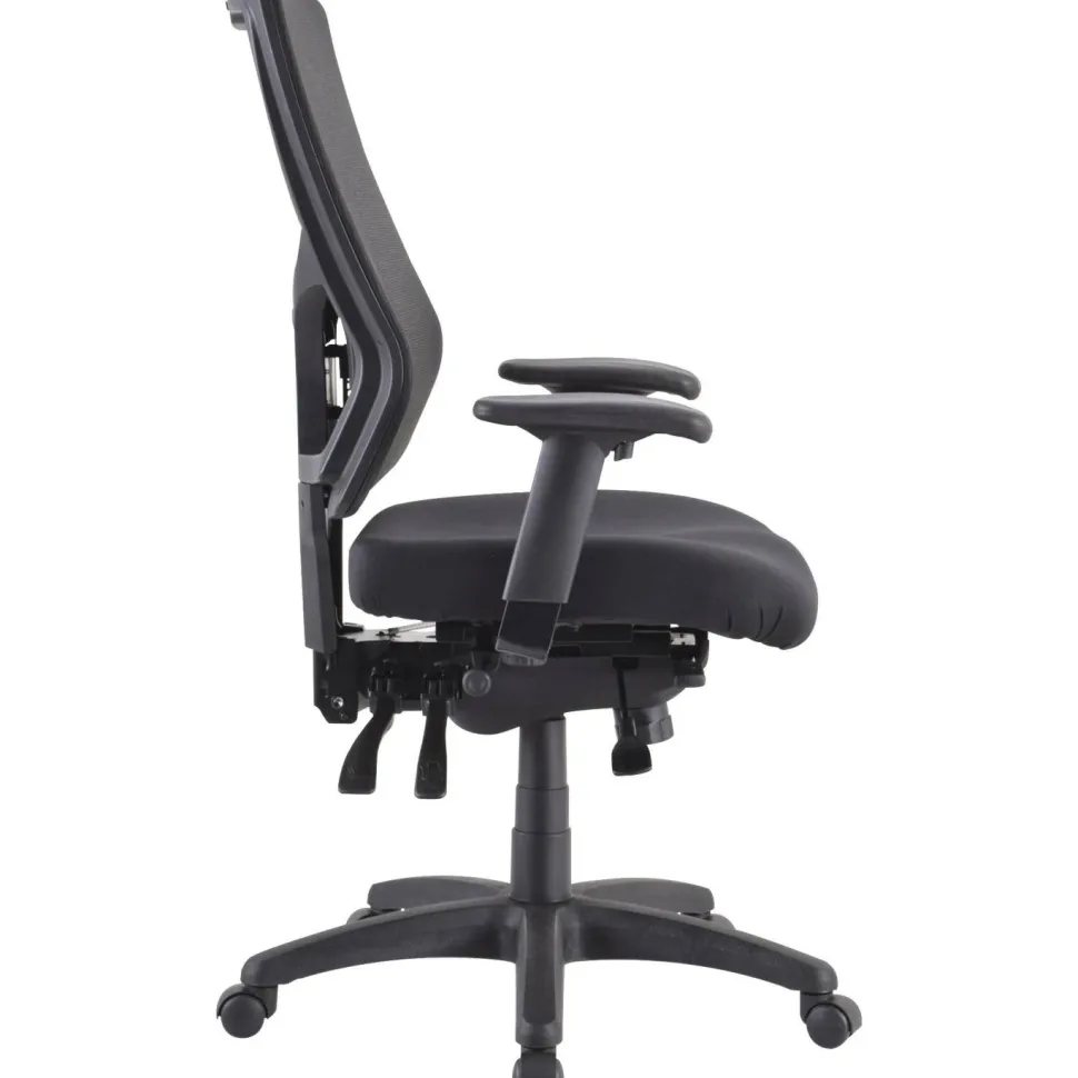Lorell Conjure Executive High-Back Ergonomic Mesh Chair, Black