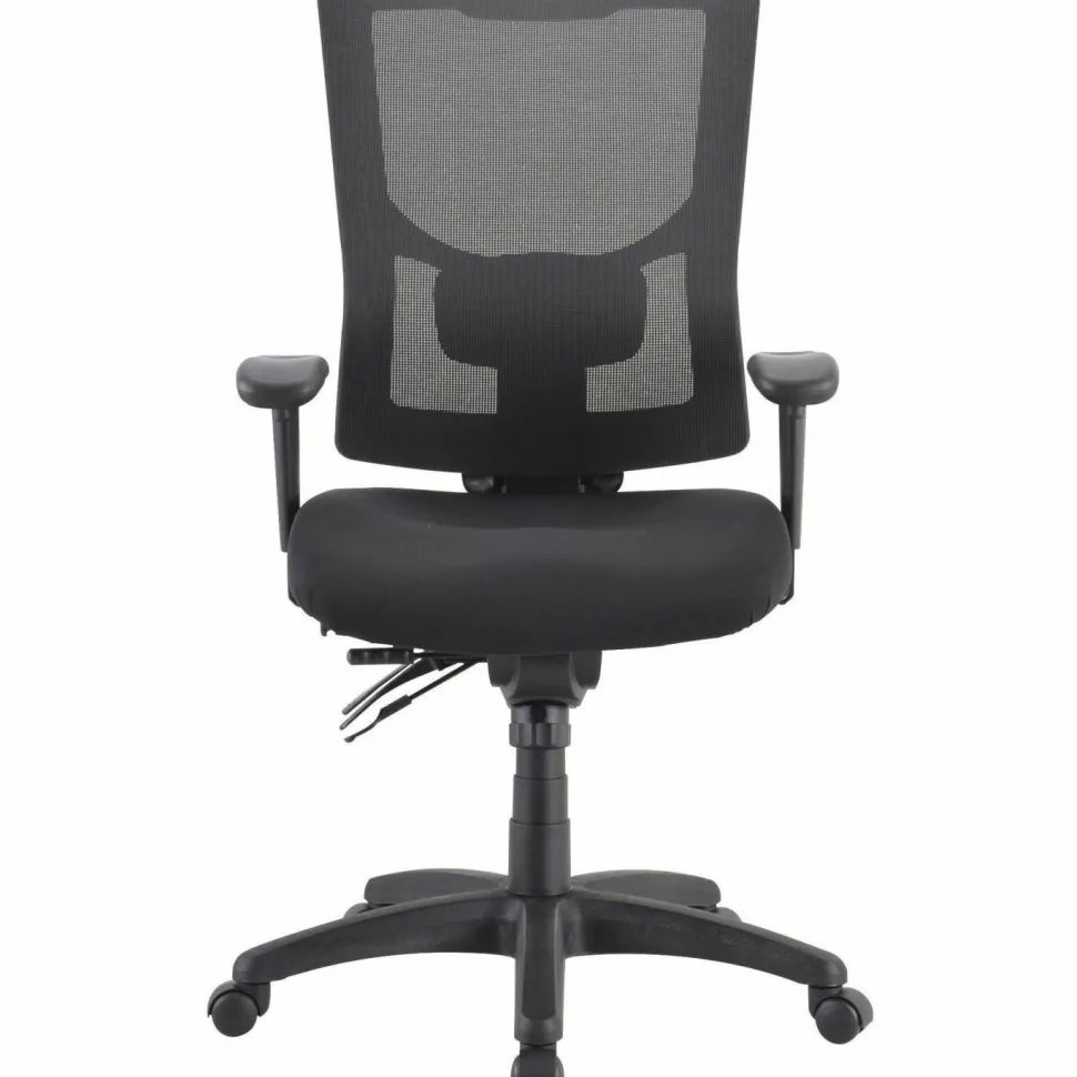 Lorell Conjure Executive High-Back Ergonomic Mesh Chair, Black
