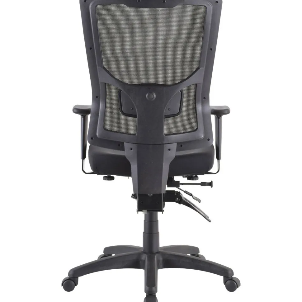 Lorell Conjure Executive High-Back Ergonomic Mesh Chair, Black