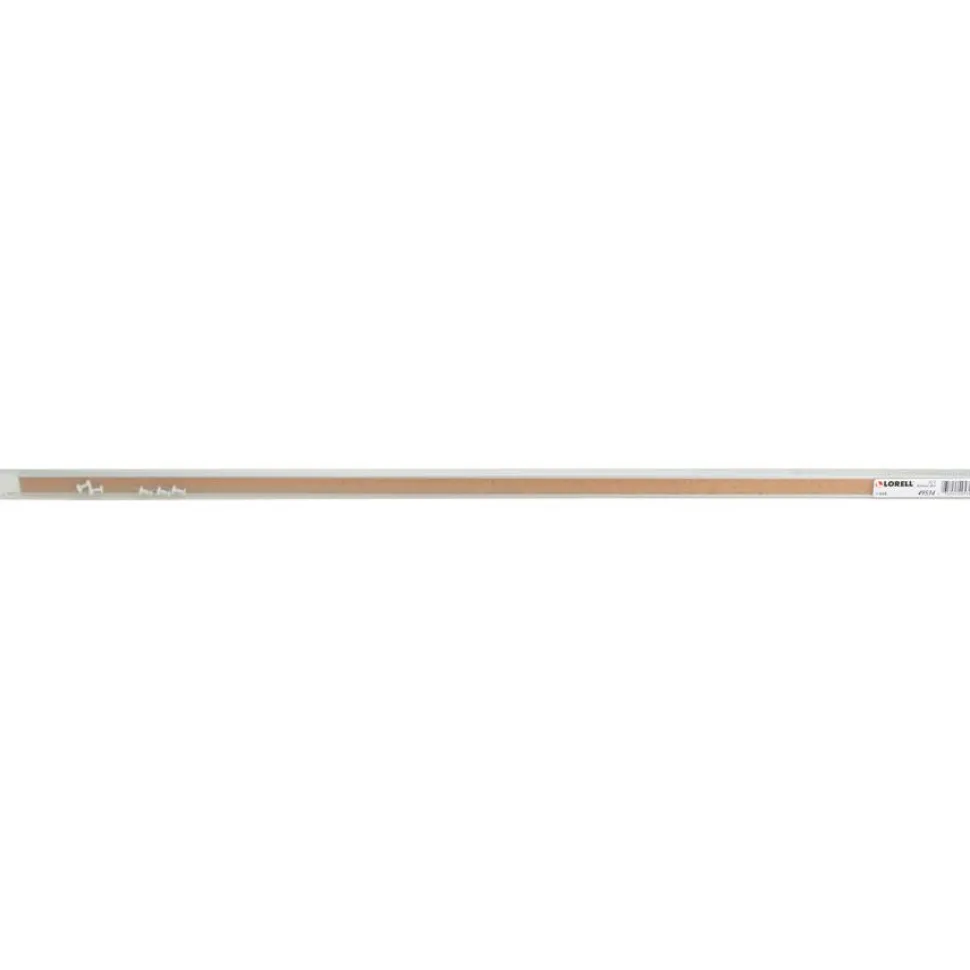 Lorell Cork Bulletin Board Bar, 36", Silver Aluminum Frame