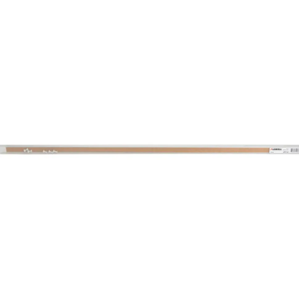 Lorell Cork Bulletin Board Bar, 36", Silver Aluminum Frame