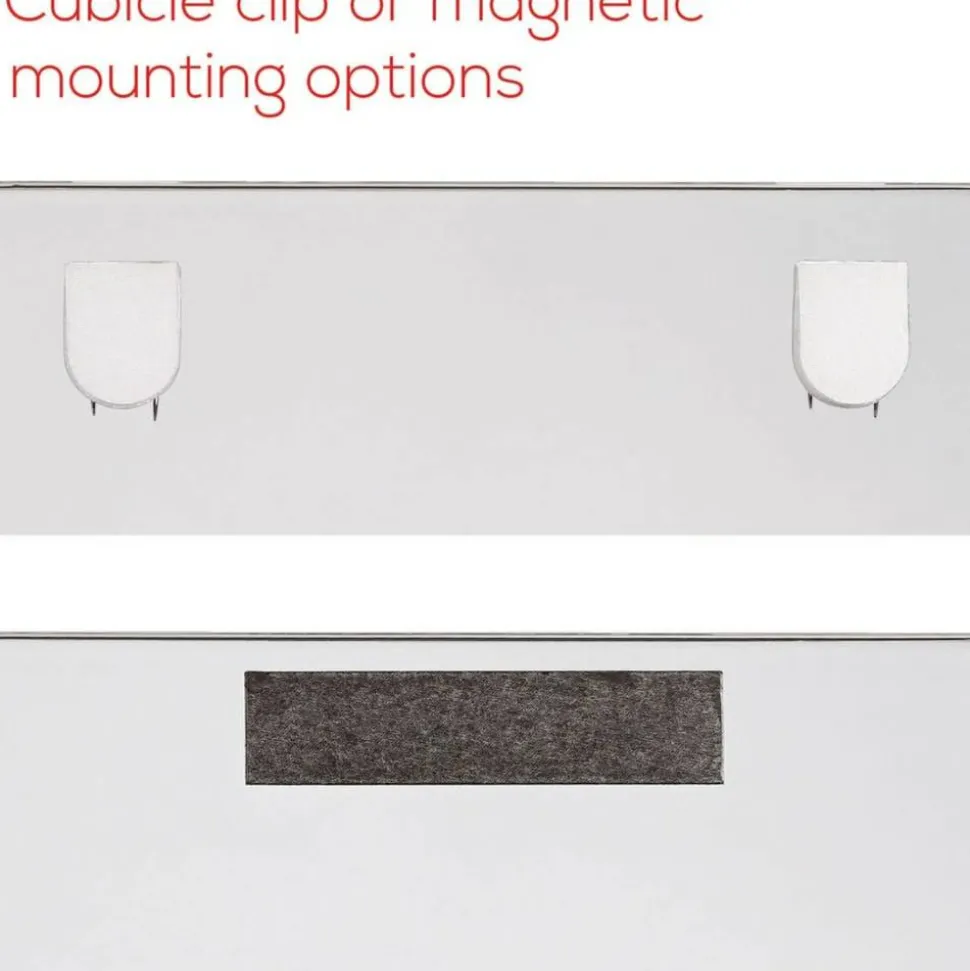 Lorell Cubicle Frame - 8.50" Holdingx 11" Holding - Rectangular Shape - Wall Mountable - Wall, File Cabinet, Locker, Cubicle - Acrylic - 1 Each