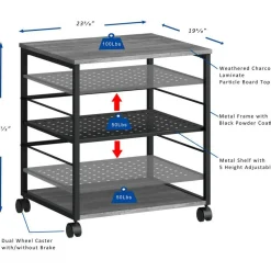Lorell Deskside Mobile Machine Stand