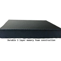 Lorell Energizing Sit/Stand Desk Mat, 20" x 30", Black