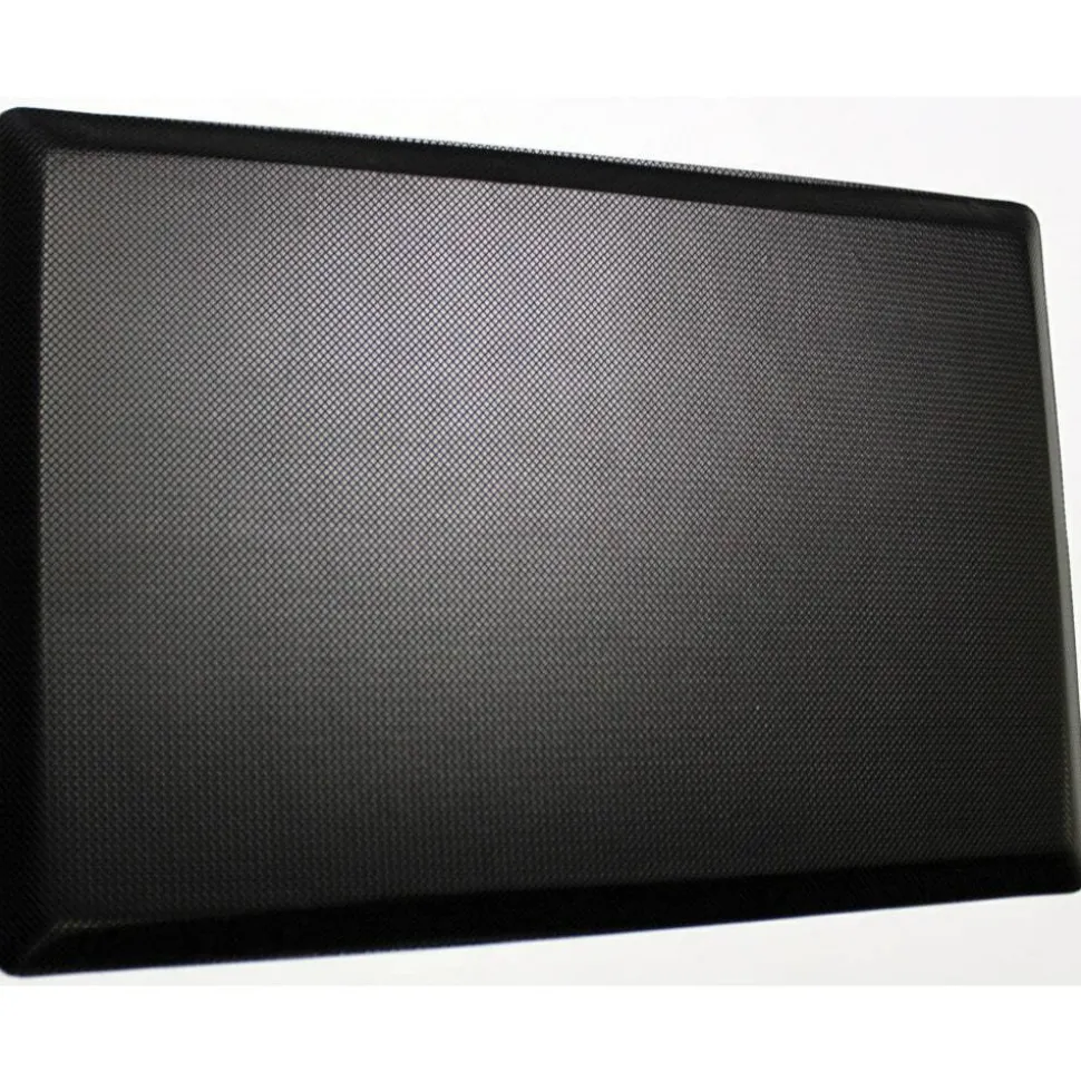 Lorell Energizing Sit/Stand Desk Mat, 20" x 30", Black
