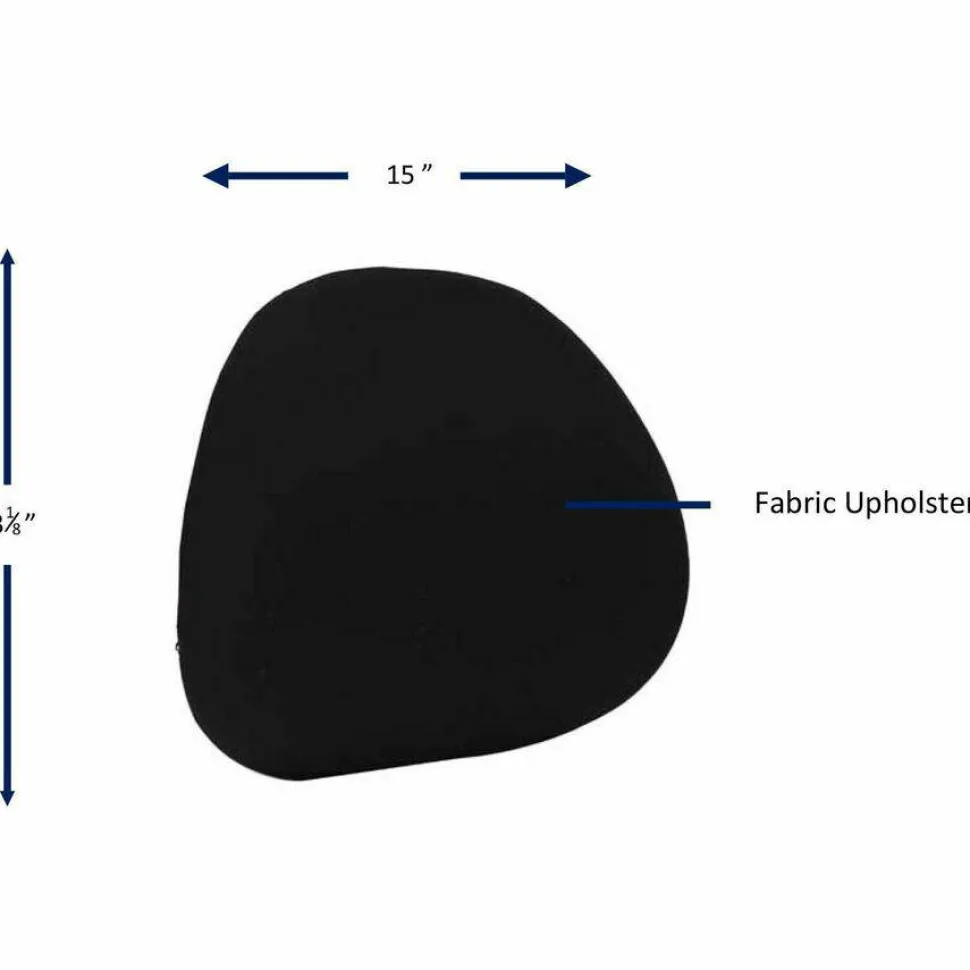 Lorell Ergo Fabric Lumbar Back Support, Black