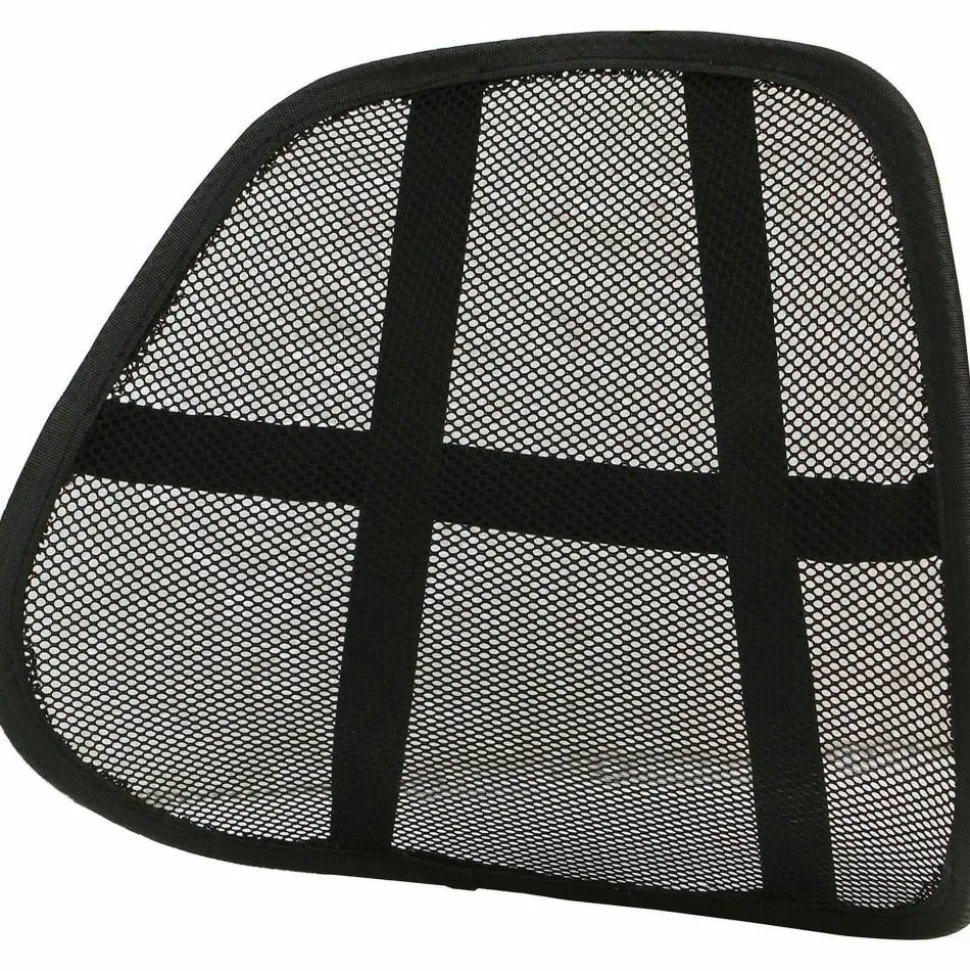 Lorell Ergo Lumbar Back Support, Mesh, Black