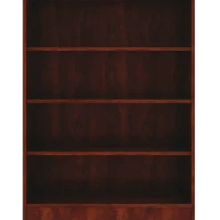 Lorell Essentials 48"H 4-Shelf Bookcase, Cherry