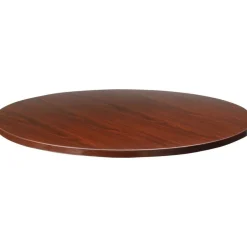 Lorell Essentials Round Table Top, 42"D, Mahogany