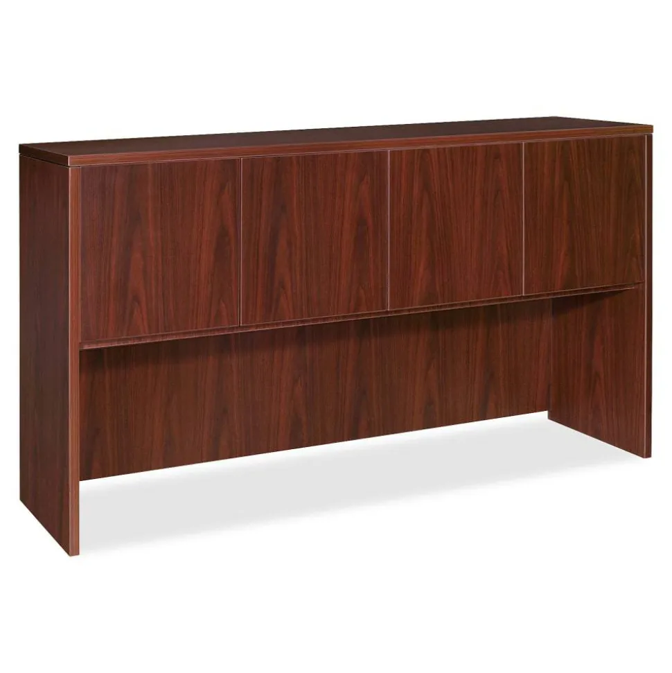 Lorell Essentials Series Hutch, 66"W, Mahogany