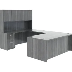Lorell Essentials Series Stack-on Hutch with Doors