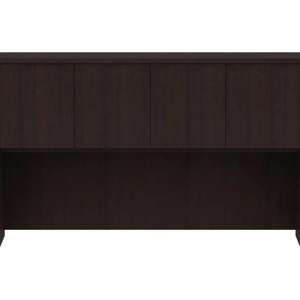 Lorell Essentials Series Stack-on Hutch with Doors