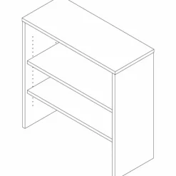 Lorell Essentials 2-shelf Stack-on Bookcase - 36
