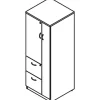 Lorell Essentials Tall Storage Cabinet, 2 Adjustable Shelves, Cherry