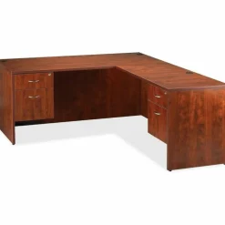 Lorell Essentials 36"W Reverse Desk Return Shell, Cherry