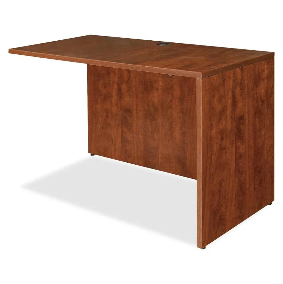 Lorell Essentials 36"W Reverse Desk Return Shell, Cherry
