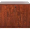 Lorell Essentials 36"W Storage Cabinet, Cherry