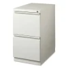 Lorell 20" File/File Mobile File Cabinet with Full-Width Pull