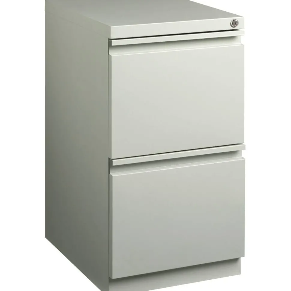 Lorell 20" File/File Mobile File Cabinet with Full-Width Pull