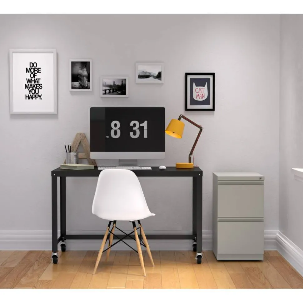 Lorell 20" File/File Mobile File Cabinet with Full-Width Pull