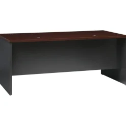 Lorell Fortress Modular Series Double-Pedestal Desk
